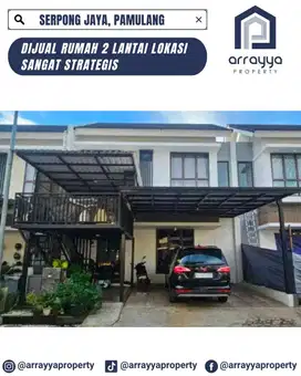 RUMAH SIAP HUNI 2 LANTAI DI CLUSTER SERPONG JAYA PAMULANG