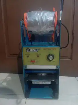 Cup seller / mesin penutup gelas