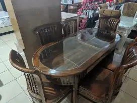 Cicilan Set Meja Makan Kayu Jati pakai Home Credit