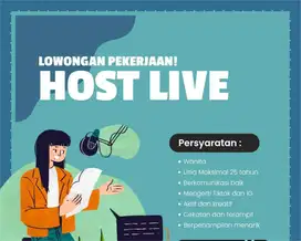 LOWONGAN PEKERJAAN HOST LIVE