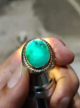 Natural Bacan Doko Kristal Giwang Material Coklat Lumer