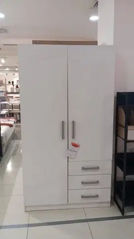 LEMARI PAKAIAN 2 PINTU PS WHITE