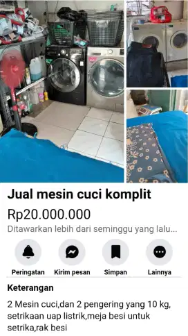 Dijual mesin cuci loundry