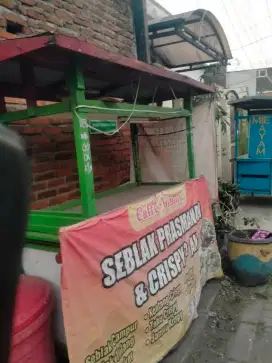 Gerobak seblak dr kayu jati