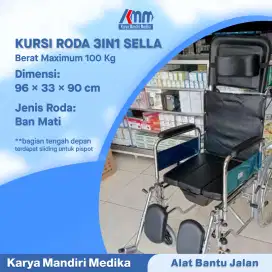 Kursi Roda SELLACO 3IN1 / Kursi Roda Multifungsi Yang Praktis