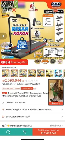 treadmill twen rp8