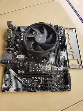 Sepaket AMD Ryzen 3 2200g | Motherboard ASRock A320M-HDV R4.0 AM4