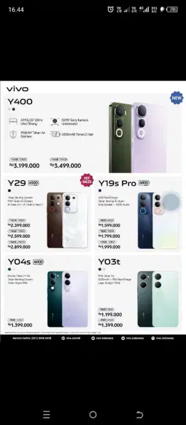 Harga 2 jutaan Vivo y29