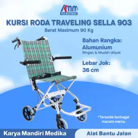 Kursi Roda SELLACO 908 LB / Kursi Roda Traveling Mudah Dan Praktis