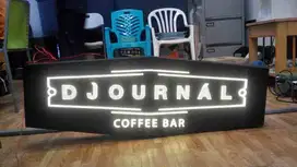 Huruf timbul//papan nama//neon box//reklame//acrylic//murah