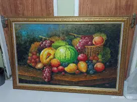 Lukisan Kanvas Jumbo Buah Buahan + Frame
