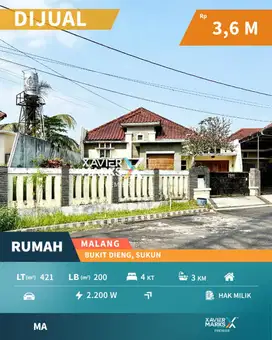 Dijual Cepat Rumah Terawat di Bukit Dieng Sukun Kota Malang