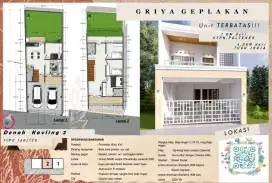 Bismillah. Rumah baru, 2 lantai, strategis, sktr 15 mnt k tugu jogja