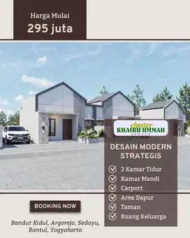 Rumah Harga Terjangkau Mulai 295jt an di Jogja Barat dekat Kampus UKDW