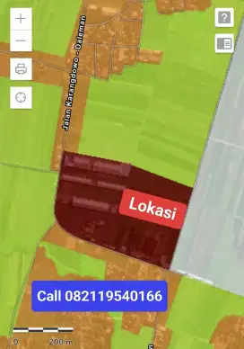Tanah Zona Industri Dekat Solo Baru