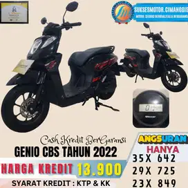 GENIO CBS TERMURAH FREE BBN KTP DKI CASH/KREDIT BISA