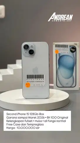 Second Iphone 15 128gb ibox