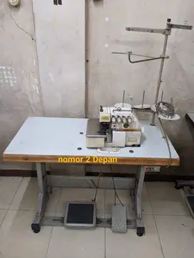 Mesin konveksi bekas set an lengkap siap produksi. Tangan pertama.