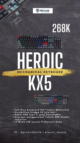 Keyboard Rexus Heroic KX5