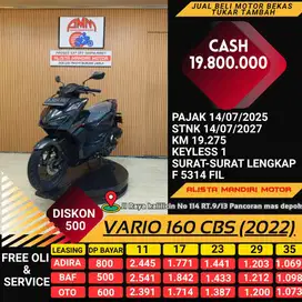 KREDIT TANAPA DP VARIO 160 CBS TH 2022 BAYAR PAKAI CC / PAYLATER
