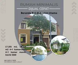 Rumah BSB City Jalan Utama Beranda Bali Siap Huni Dkt Mall Uptown