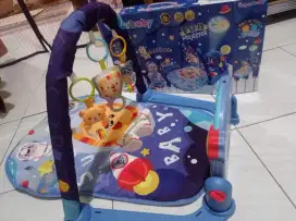 Sugar Baby Piano Playmat Alas Main Bayi Mainan Gantung Piano Krincing