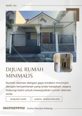 Rumah Murah Perumahan Graha Dewata Merjosari Malang