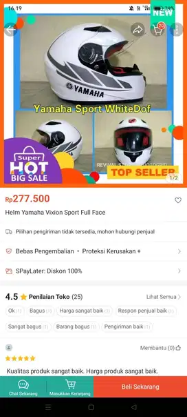 Helm Full Face Yamaha Vixion Sport