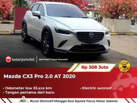 [ SUNROOF ] Mazda CX-3 CX3 CX 3 Pro Sunroof 2.0 AT Putih 2020 2021