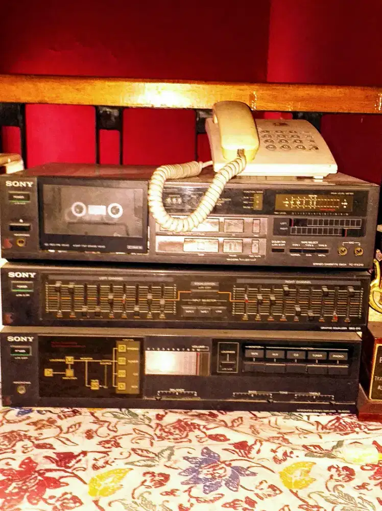 Cassette deck SONY , tiga susun