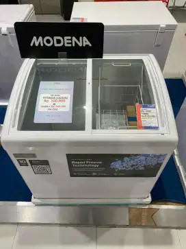 PROMO CICILAN FREEZER MODENA MC 0260 – CEPAT BEKU, KAPASITAS MAKSIMAL