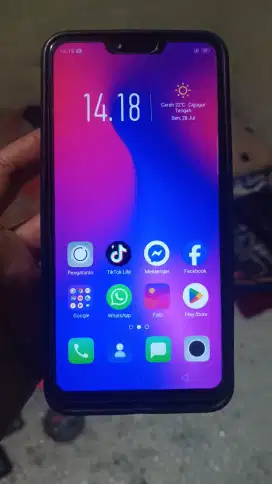 Oppo A3s 4G 3/32 layar 6.2 inchi mulus tt/barter