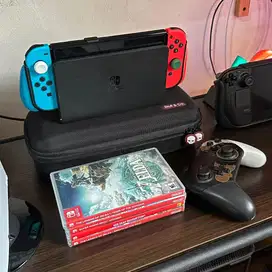 Nintendo Switch Oled + Game + Aksesoris - COD ONLY Rp. 6.000.000