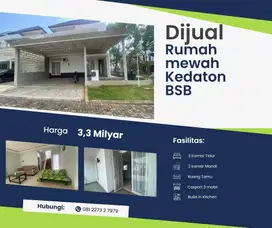 Rumah HOOK Kedaton Semi Furnish Ready Dkt Uptown Mall BSB City