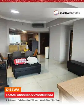 Rent Taman Anggrek Condominium 2 Bed, Fully Furnished, Middle Floor