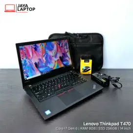 Lenovo Thinkpad T470 Core i7 RAM 8GB SSD 256GB Laptop Second Bekas