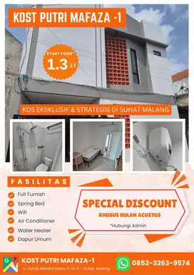 KOST PUTRI CANDI MENDUT SUHAT MALANG