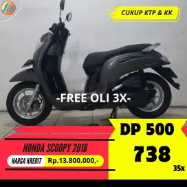 JUAL CEPAT HONDA SCOOPY 2018 CASH KREDIT SEKEN BERGARANSI GRATIS OLI