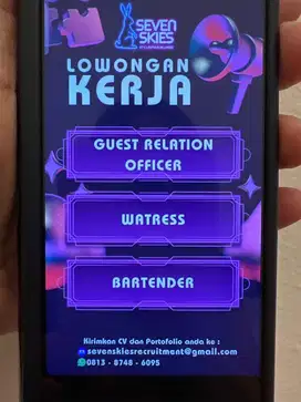 Dibutuhkan GRO, Bartender