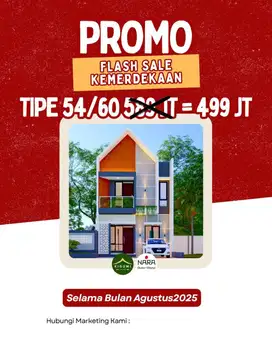 Townhouse 2 Lt. Type 54/90 Mewah Strategis Full Akses Cileunyi Kota Ba