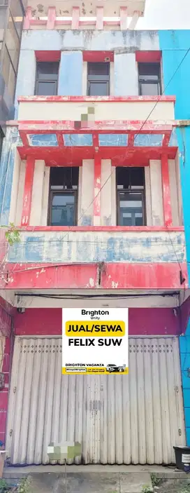 Jual /Sewa Ruko 3 lt  Bung Tomo Surabaya Pusat