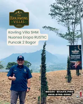 Jual Cepat BU Tanah Murah SHM Nuansa Eropa RUSTIC Puncak 2 Bogor
