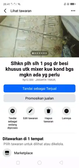 Slhkn plh slh 1 psg dr kelengkapan mixer kue kond bgs mgkn ada yg bth