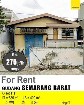 DISEWAKAN GUDANG DI SEMARANG BARAT A4303