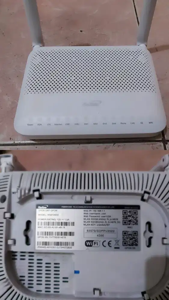 ROUTER FIBERHOME 2.4Ghz & 5Ghz