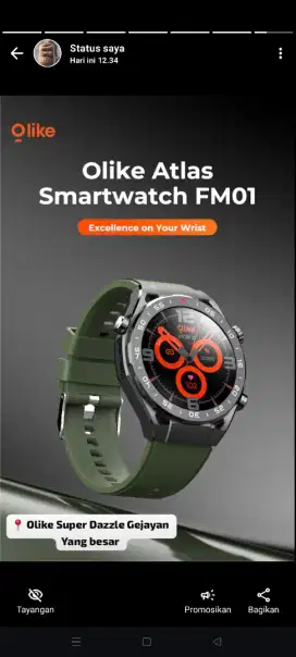Smartwatch Olike ATLAS FM01