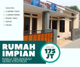 DIJUAL RUMAH CLUSTER TAHAP 5 MULAI DARI 175 JUTAAN DEKAT STASIUN KRL