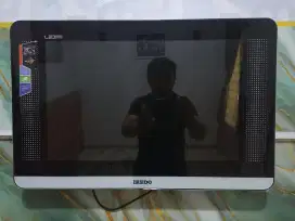 IKEDO LED TV 20 inch Analog+STB digital kaki2 remot ada