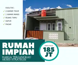 DIJUAL RUMAH MURAH 2 KAMAR SHM AKSES STRATEGIS DEKAT STASIUN KRL