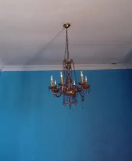 Lampu gantung besi Cristal klasik